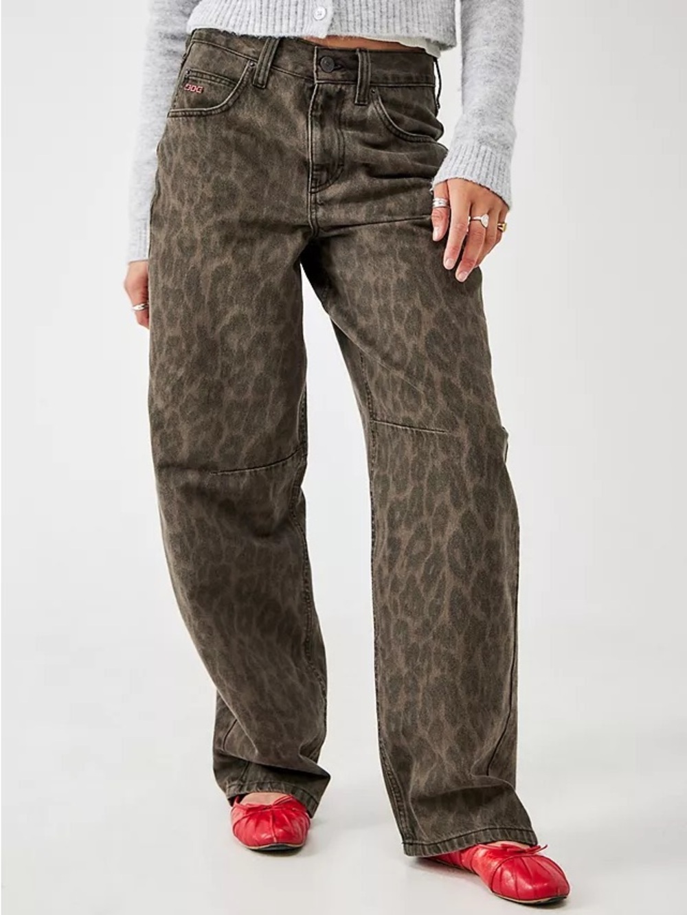 BDG leopard logan jeans